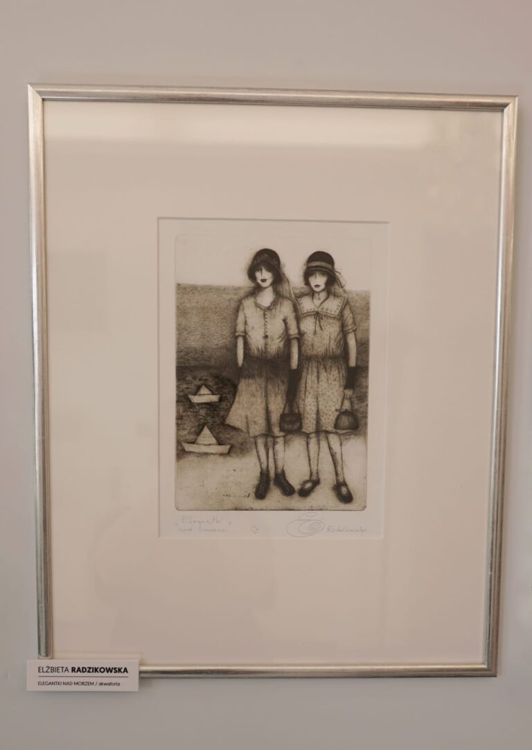 Elegantki nad morzem (akwaforta)