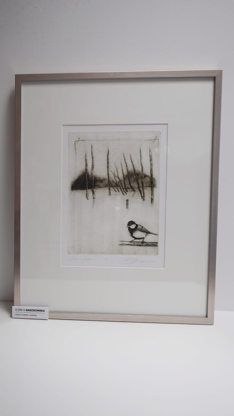 Pejzaż z ptakiem (akwaforta)